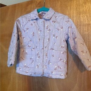 Cat & Jack Pink Floral Quilted Jacket